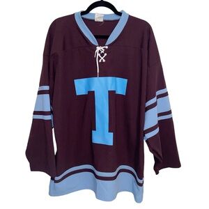 Vintage Athletic Knit AK Jersey Mens Large Hockey Shirt Canada Made T Number 5